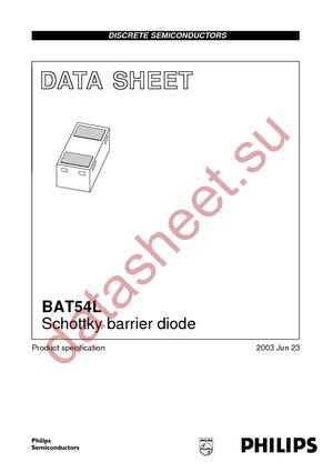 BAT54L T/R datasheet  
